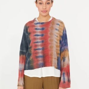 Raquel Allegra Tie Dye Cashmere Sweater
